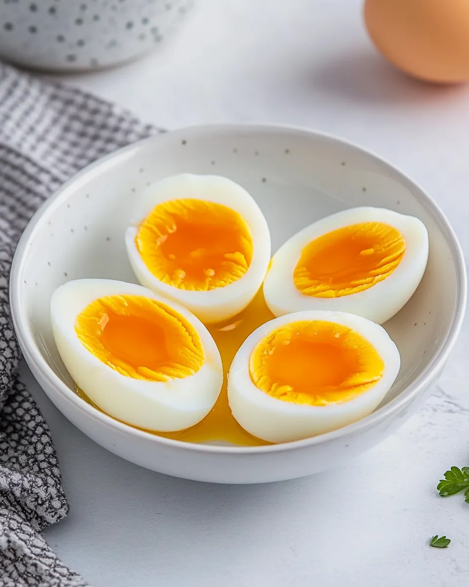Homemade Medium-Boiled Eggs photo