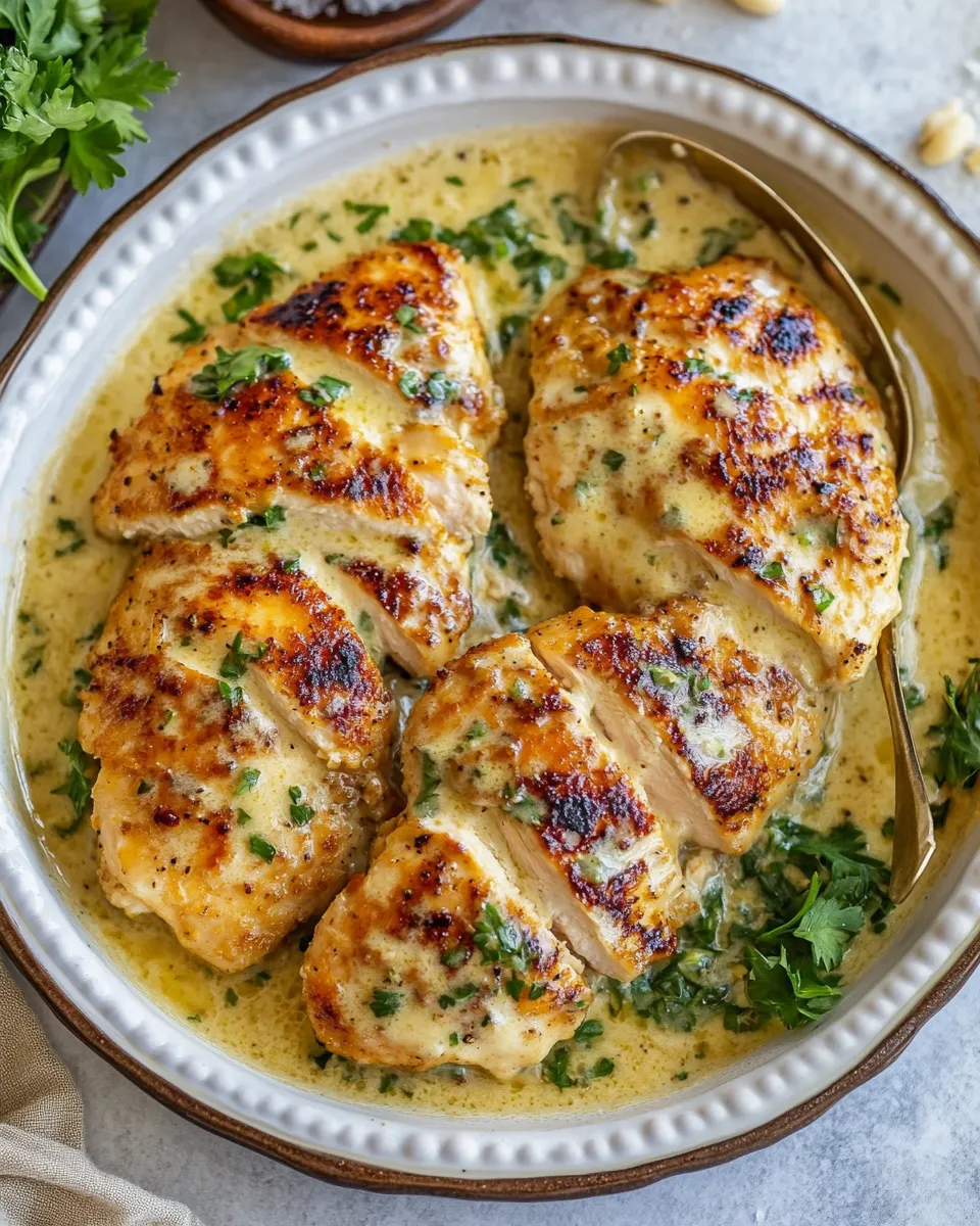 Delicious Melt in Your Mouth Caesar Chicken shot