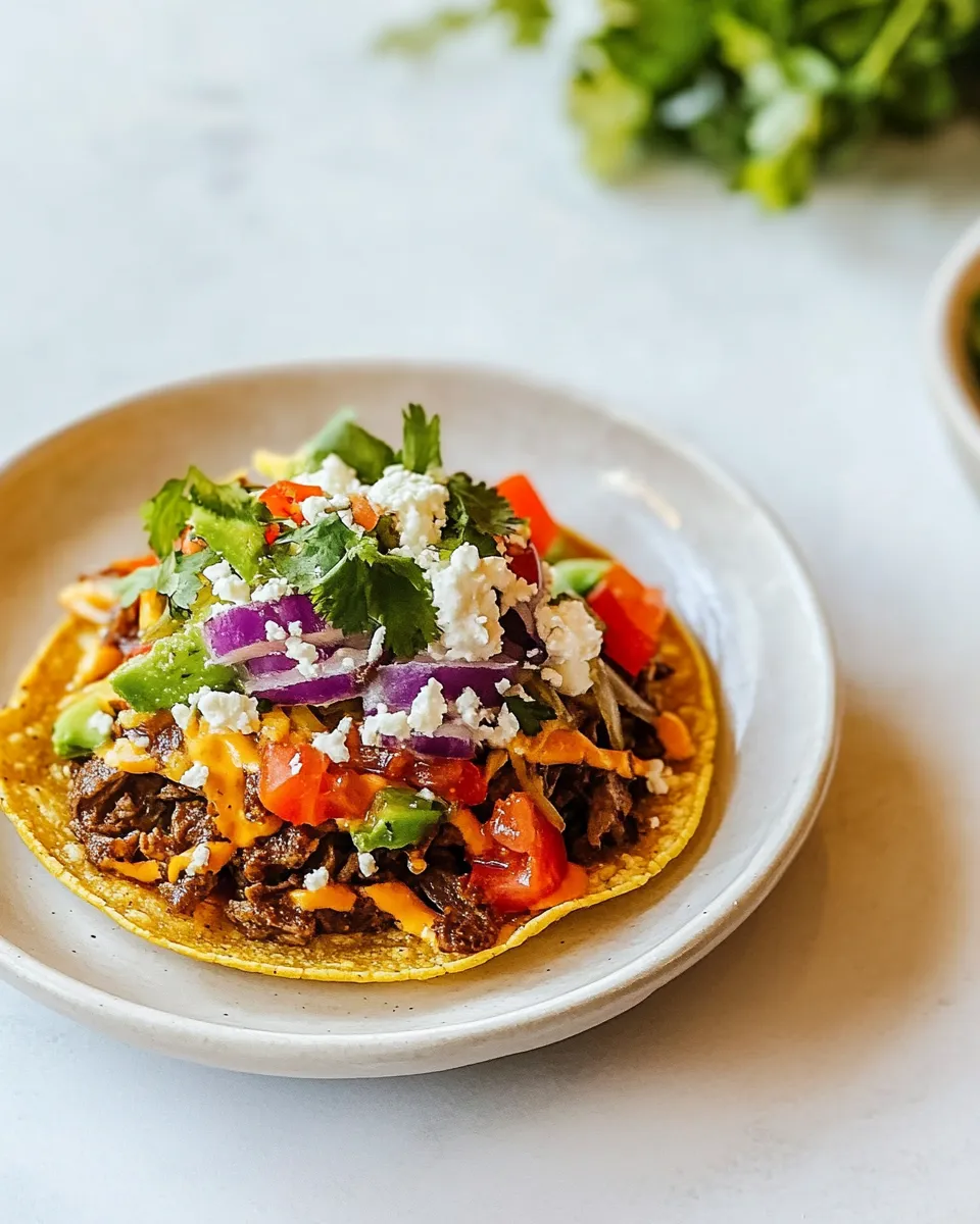 Easy Mexican Tostadas recipe photo