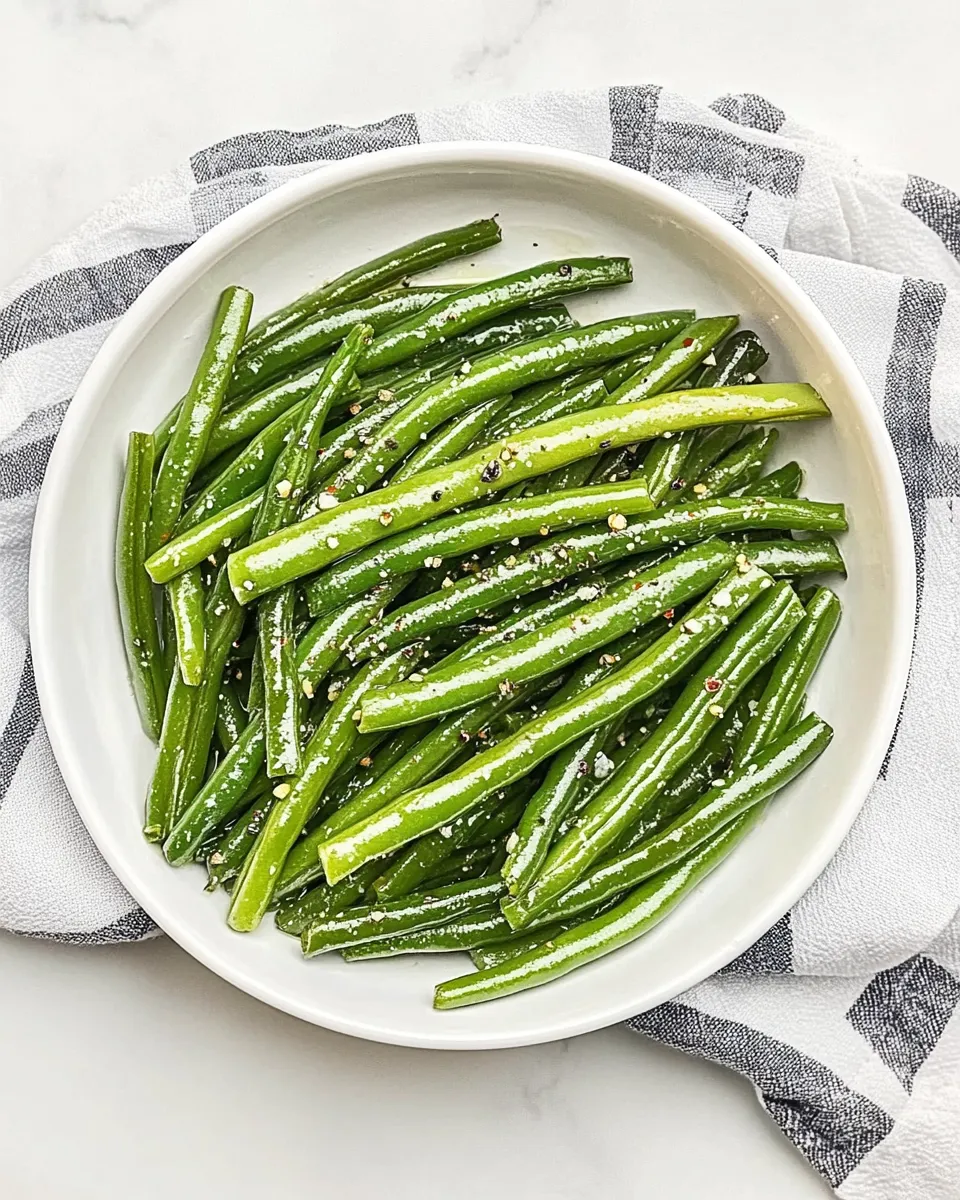 Quick Microwave Green Beans recipe photo