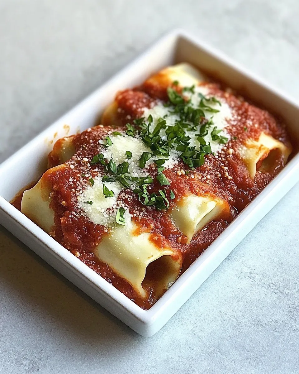 Delicious Mini Cannelloni shot
