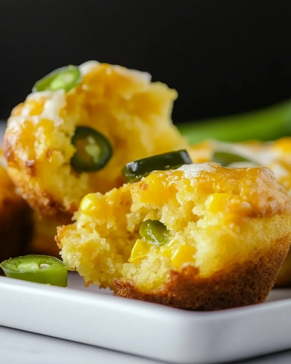 Quick Mini Jalapeno Popper Corn Muffins shot