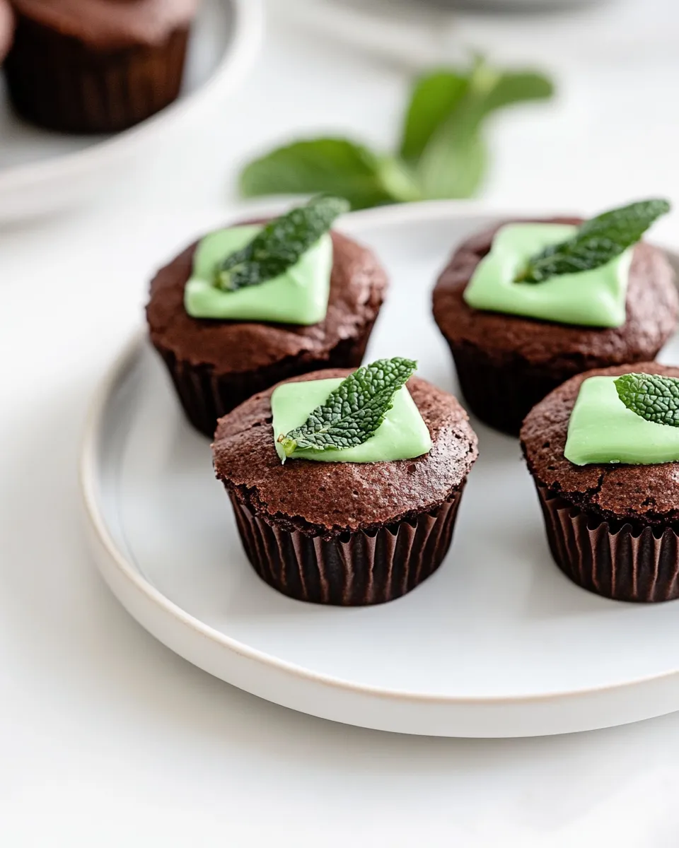 Classic Mint Brownie Bites dish photo