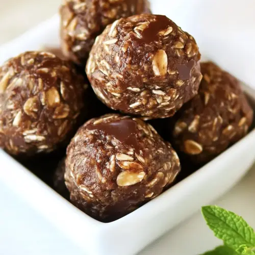 Homemade Mint Chocolate Energy Bites photo
