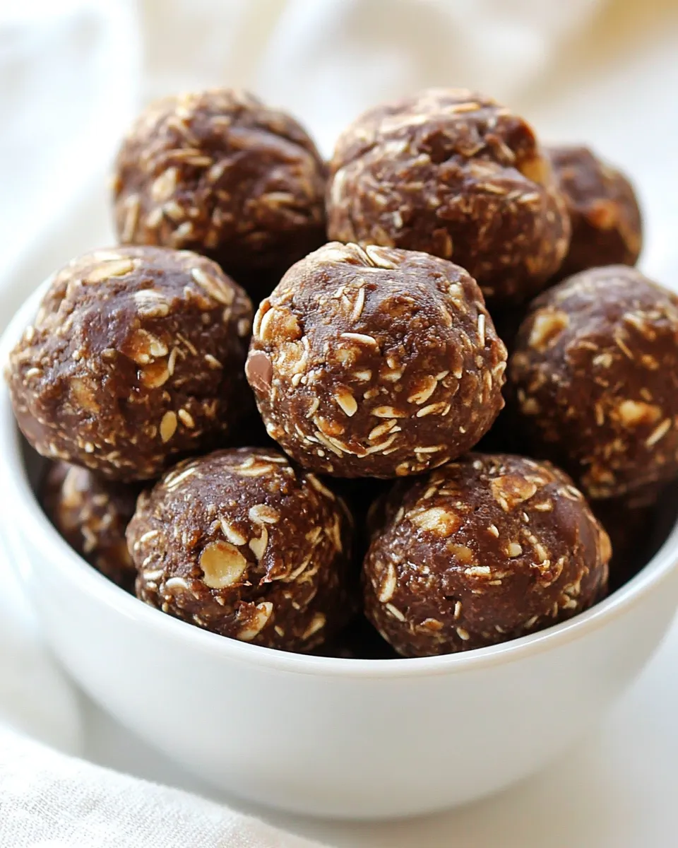 Easy Mint Chocolate Energy Bites recipe photo