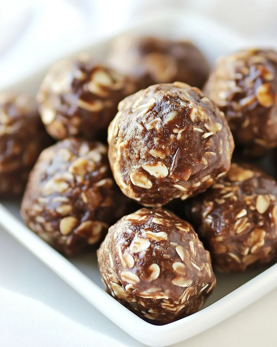 Healthy Mint Chocolate Energy Bites shot