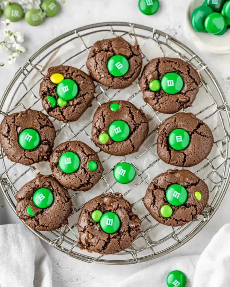 Homemade Mint M&M Chocolate Cookies photo