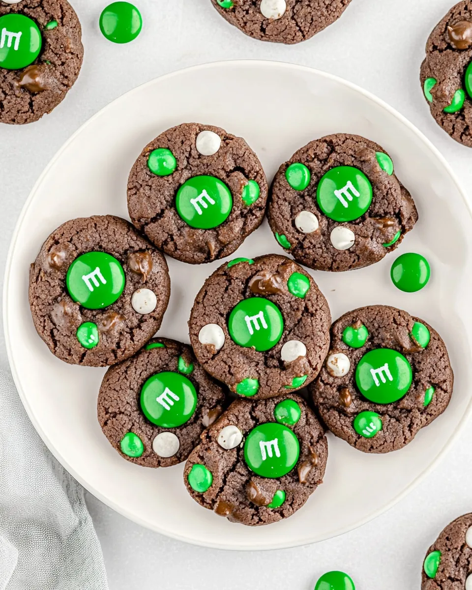 Classic Mint M&M Chocolate Cookies image