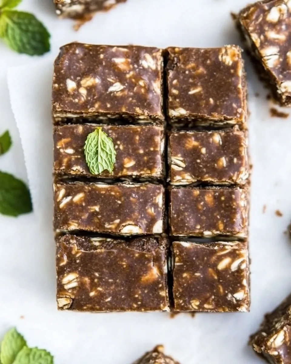 Delicious Mint Protein Bars shot
