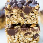 Easy No-Bake Oatmeal-Peanut Butter Chocolate Chip Bars photo