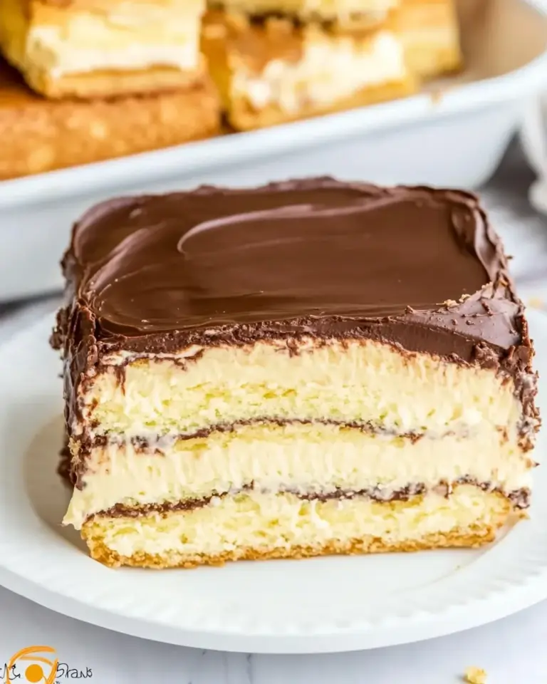 Easy No Bake Chocolate Eclair Cake (Icebox Cake) photo