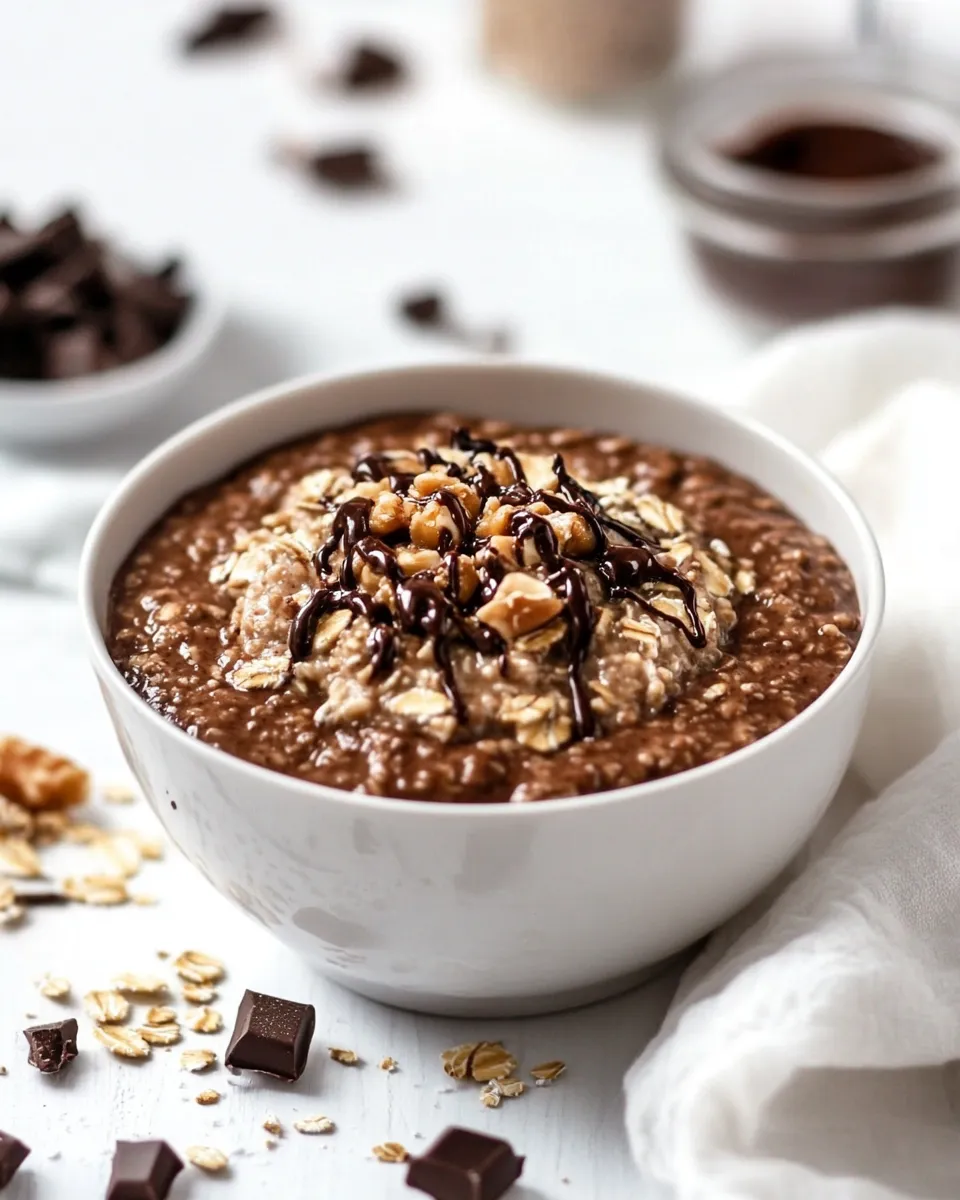Homemade Nutella Oatmeal photo