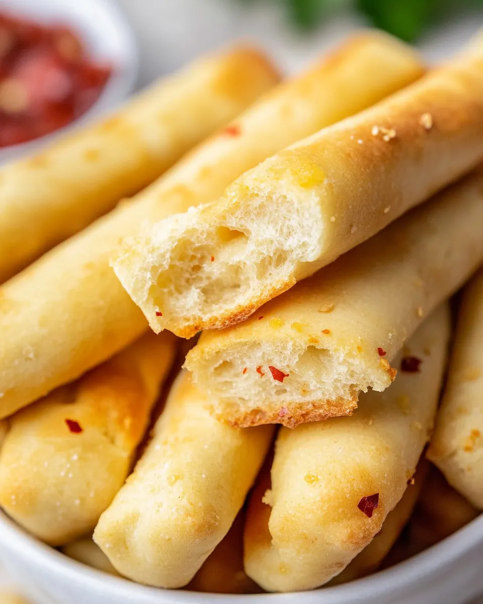 Delicious Olive Garden Breadsticks shot