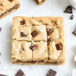 Easy One-Bowl Almond Chocolate Chunk Blondies with Sea Salt photo