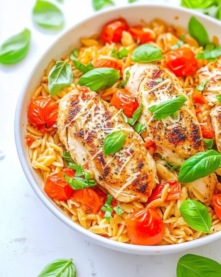 Homemade One-Pot Italian Chicken and Orzo photo
