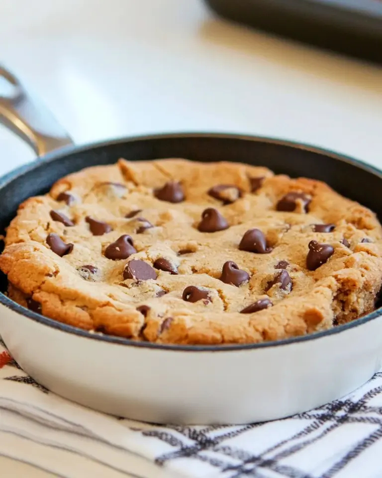 Homemade Ooey Gooey Skillet Chocolate Chip Cookie photo