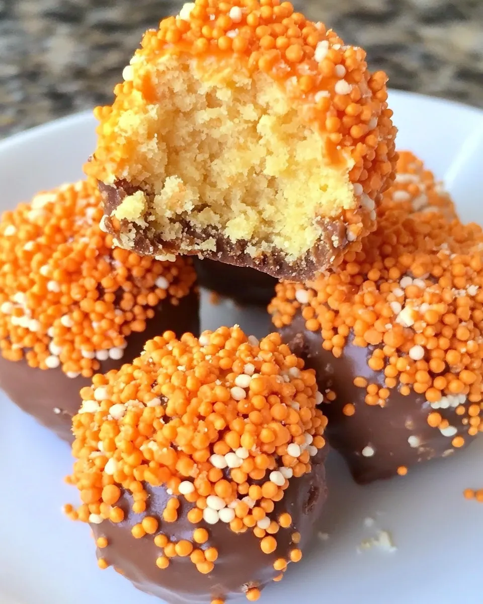 Homemade Orange Cake Truffles photo