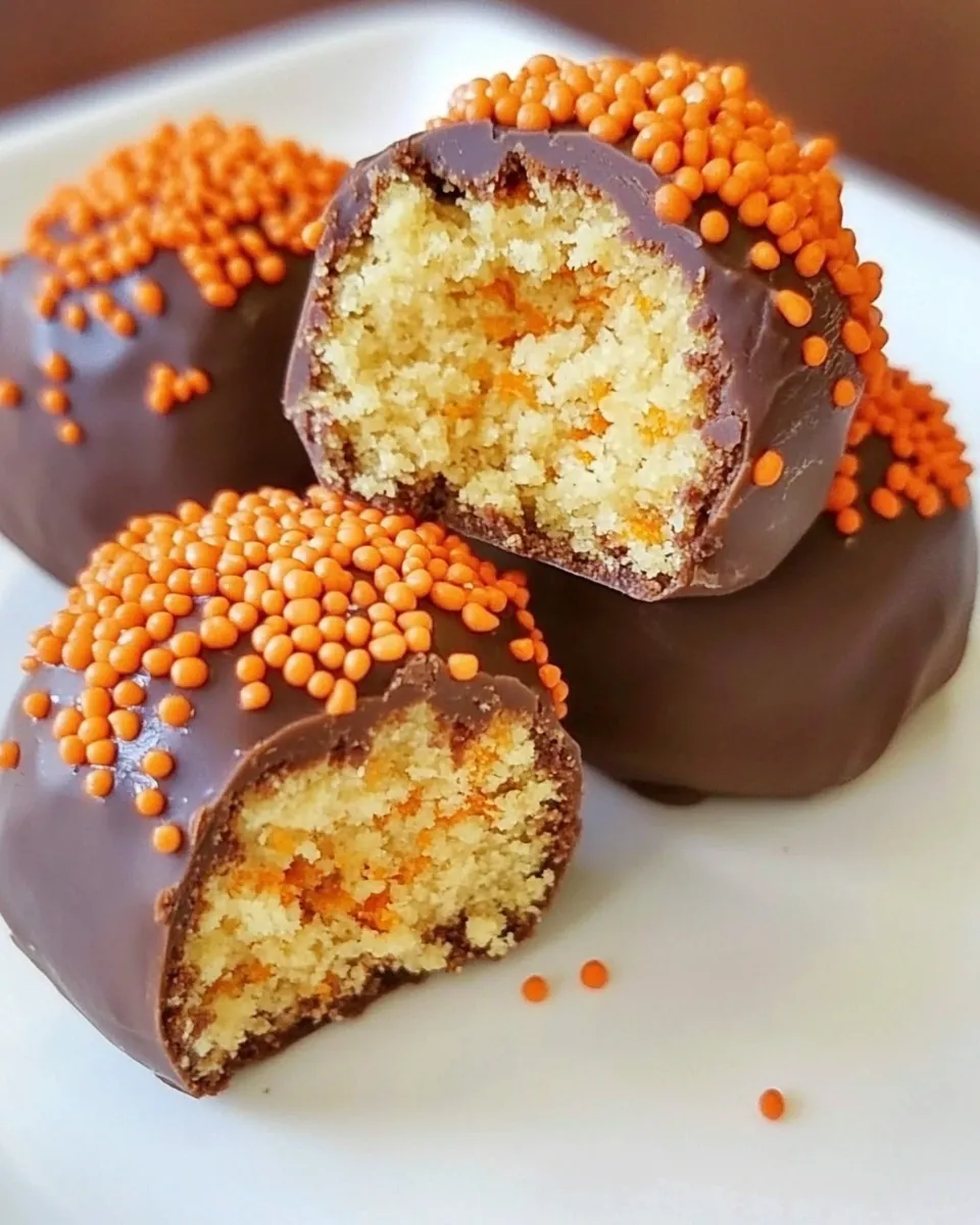 Easy Orange Cake Truffles recipe photo