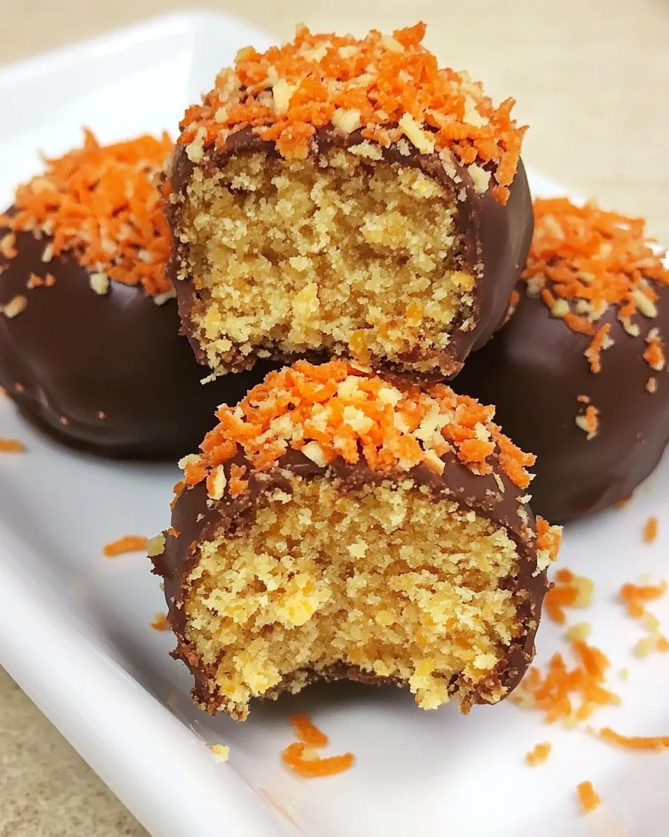 Delicious Orange Cake Truffles shot