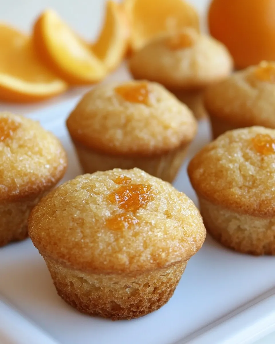 Homemade Orange Mini Muffins photo