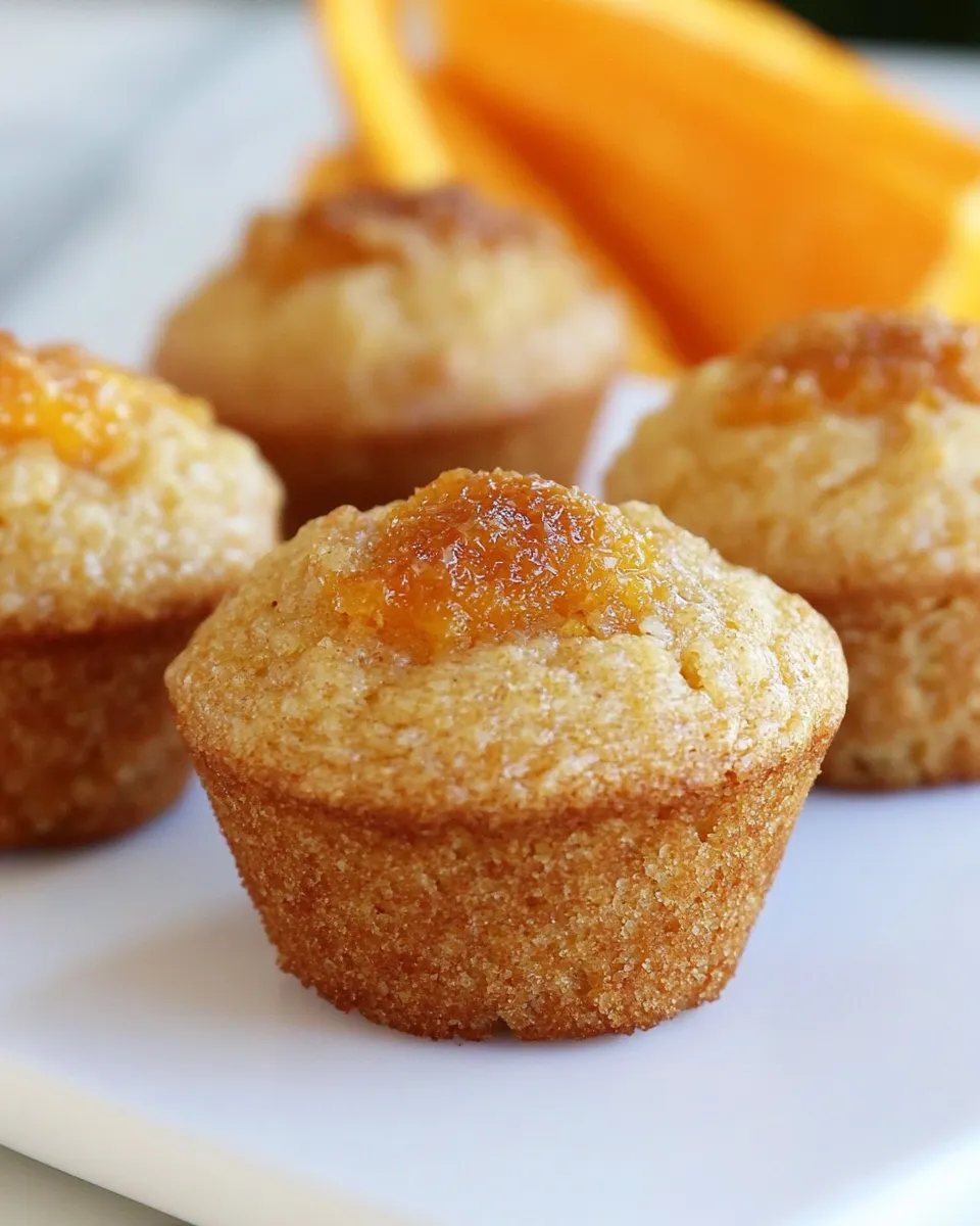 Delicious Orange Mini Muffins shot