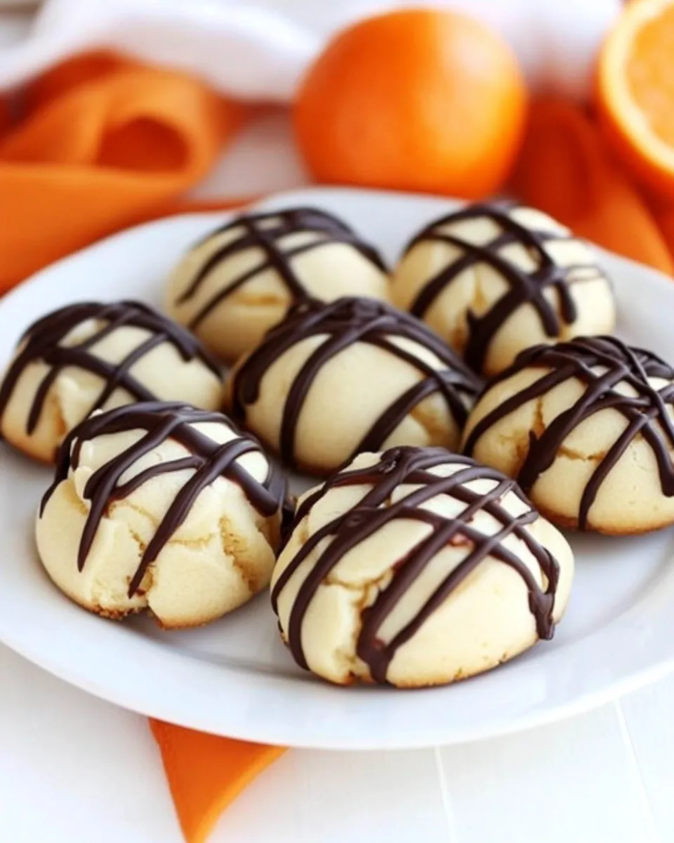 Homemade Orange Ricotta Cookies with Dark Chocolate photo
