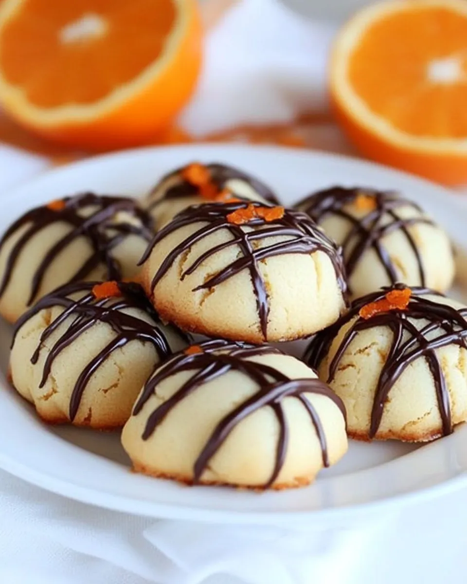 Delicious Orange Ricotta Cookies with Dark Chocolate image