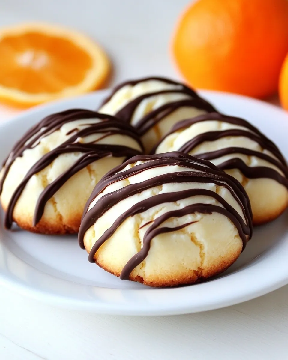 Easy Orange Ricotta Cookies with Dark Chocolate recipe photo