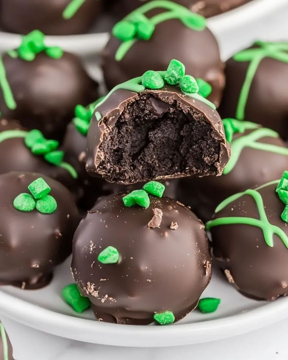 Classic Oreo Mint Chocolate Truffles image