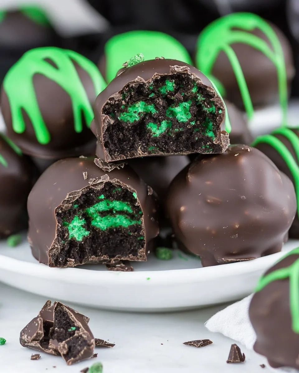 Easy Oreo Mint Chocolate Truffles recipe photo