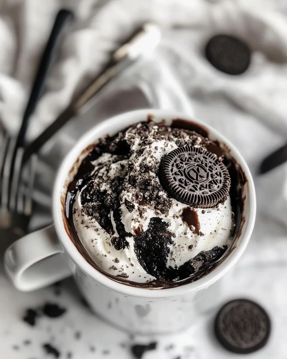 Delicious Oreo Mug Cake image