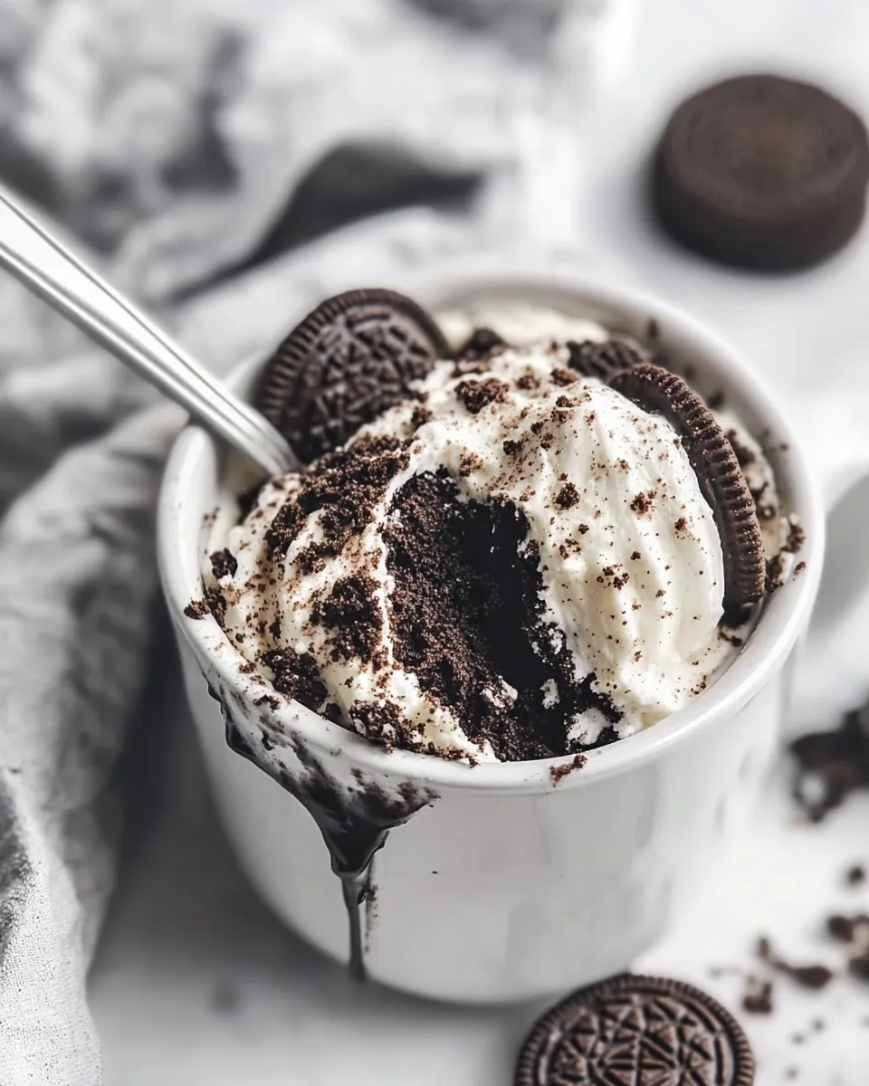 Quick Oreo Mug Cake recipe photo