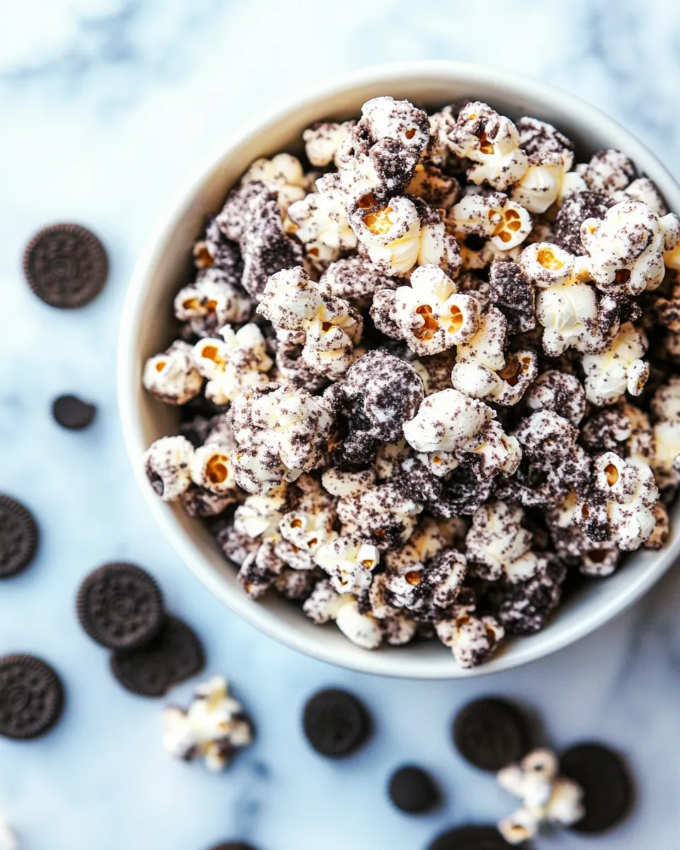 Easy Oreo Popcorn recipe photo