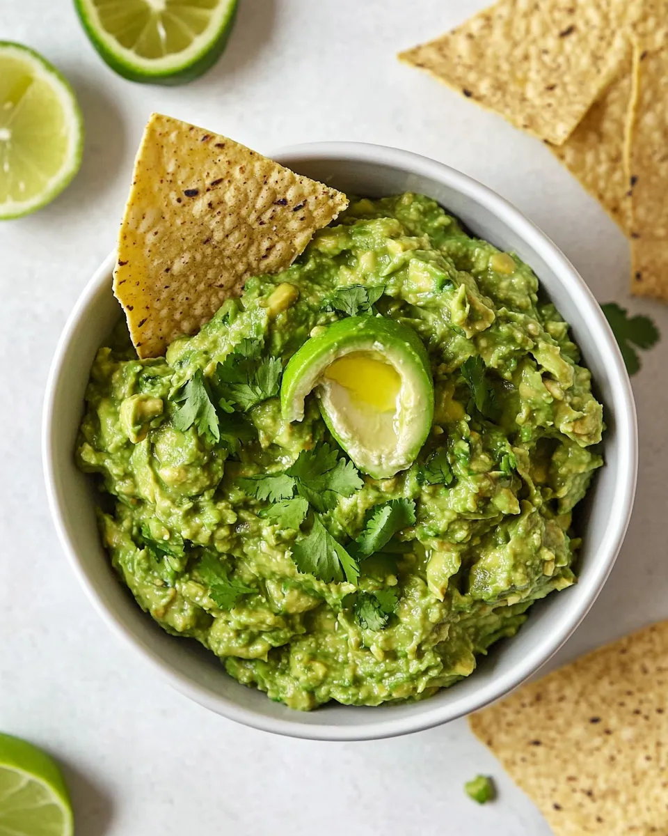Delicious Our Favorite Homemade Guacamole shot