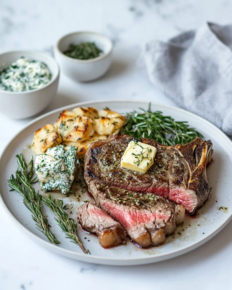 Classic Pan-Seared Butter Basted Steak Recipe image