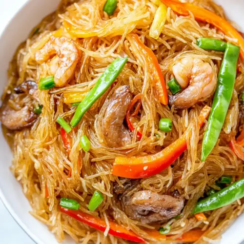 Homemade Pancit (Filipino Fried Rice Noodles) photo