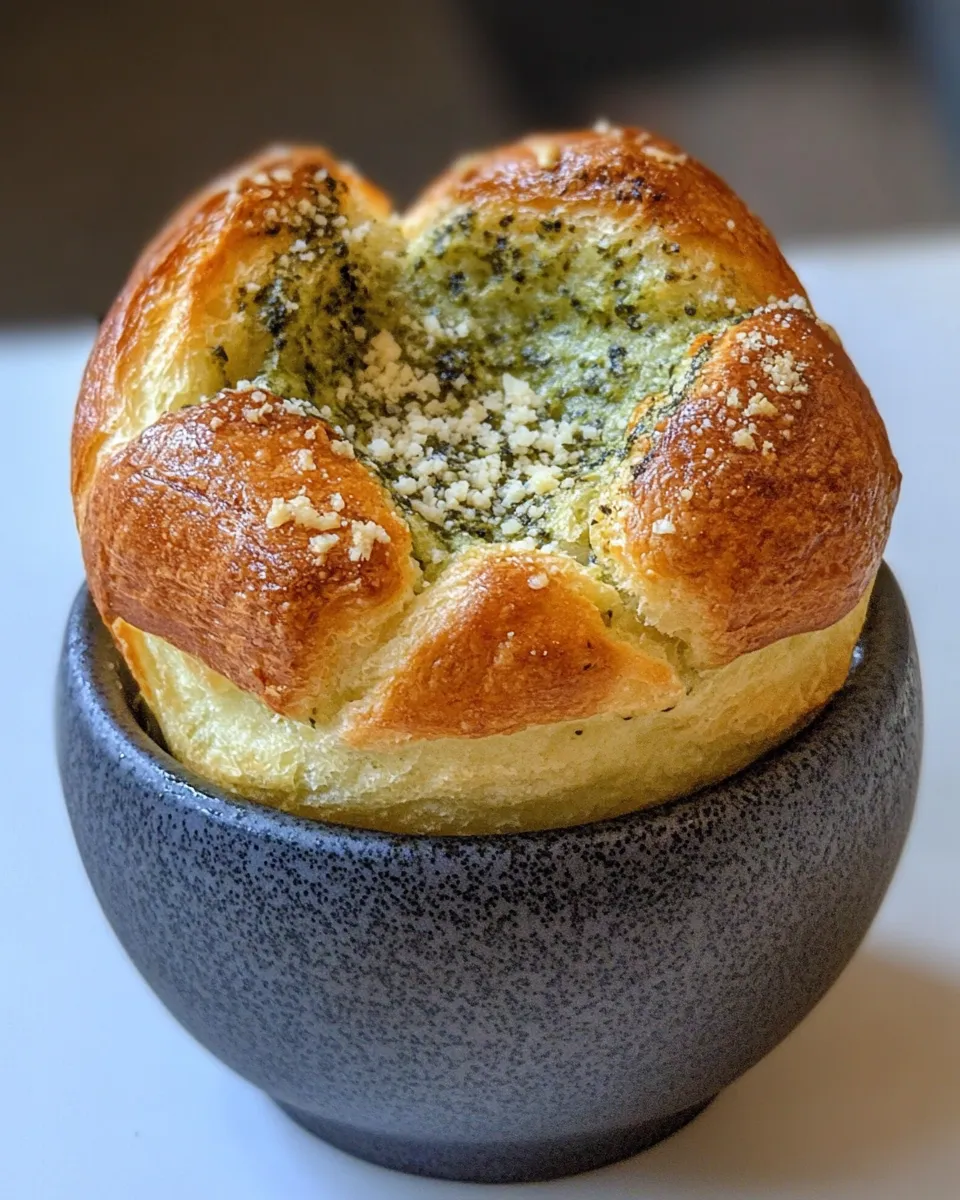Homemade Parmesan Popovers With Pesto photo
