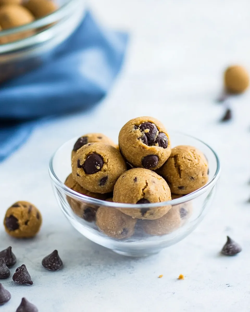 Homemade Peanut Butter Cookie Dough Bites photo