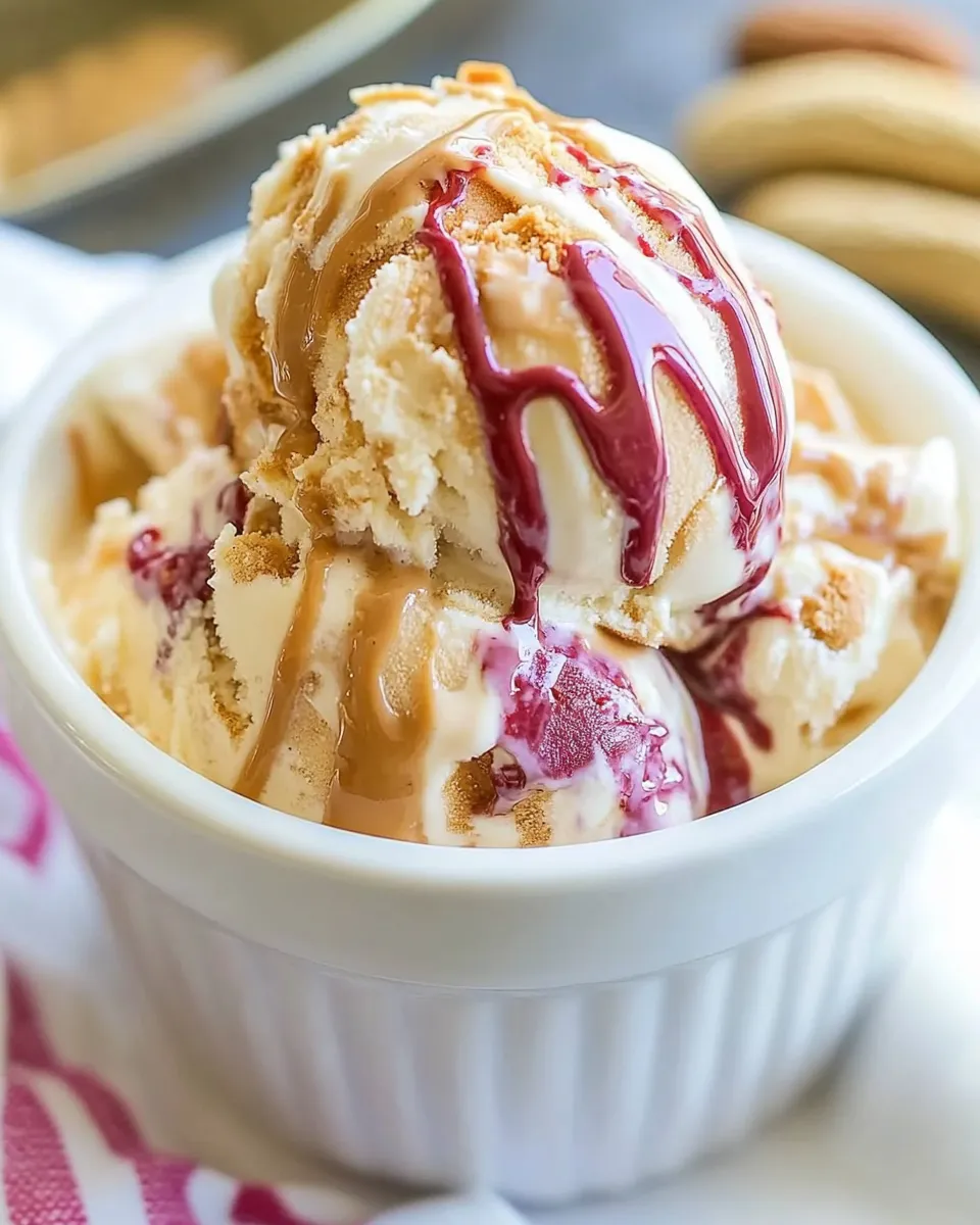 Homemade Peanut Butter Ice Cream Topping photo