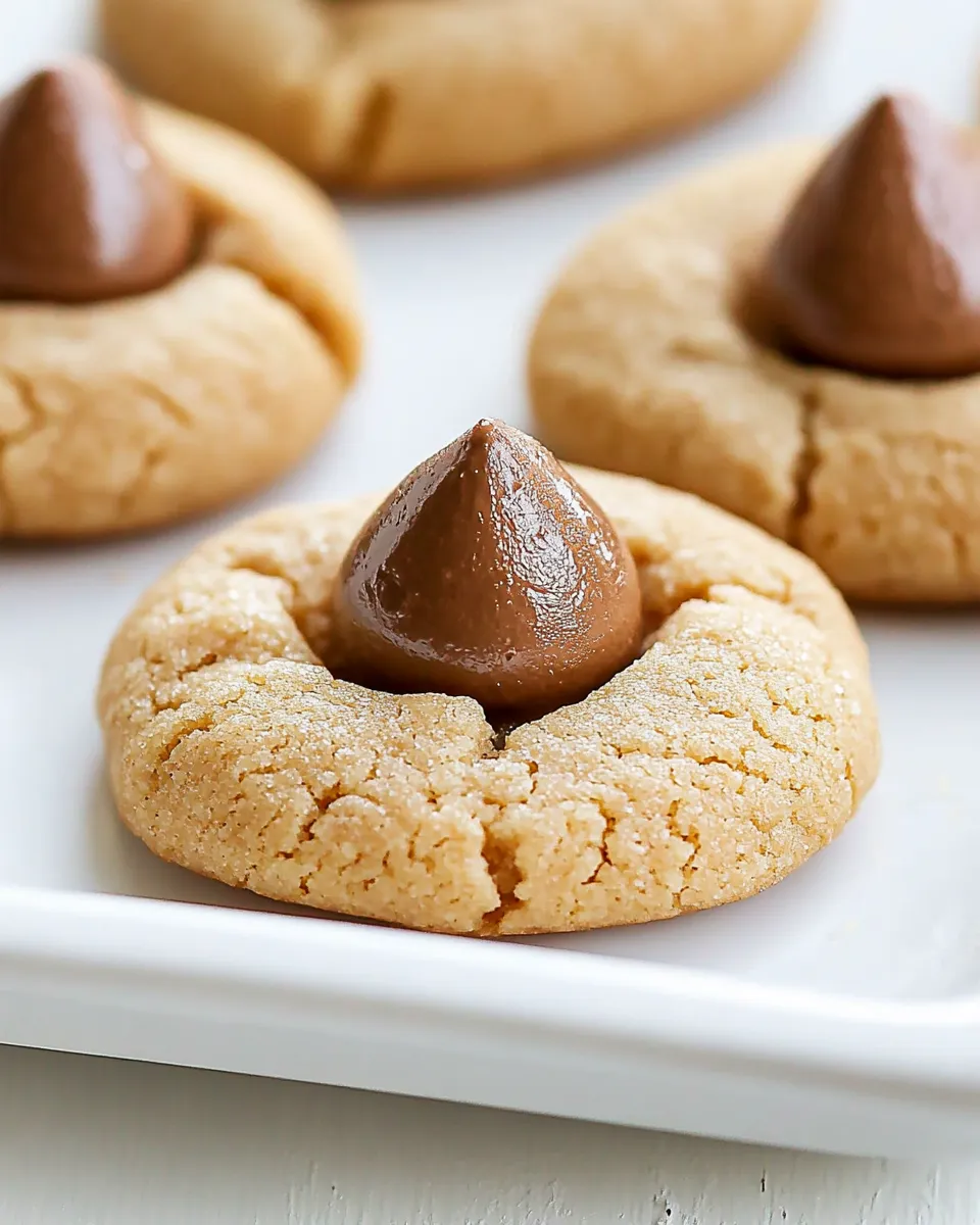 Easy Peanut Butter Kiss Cookies recipe photo
