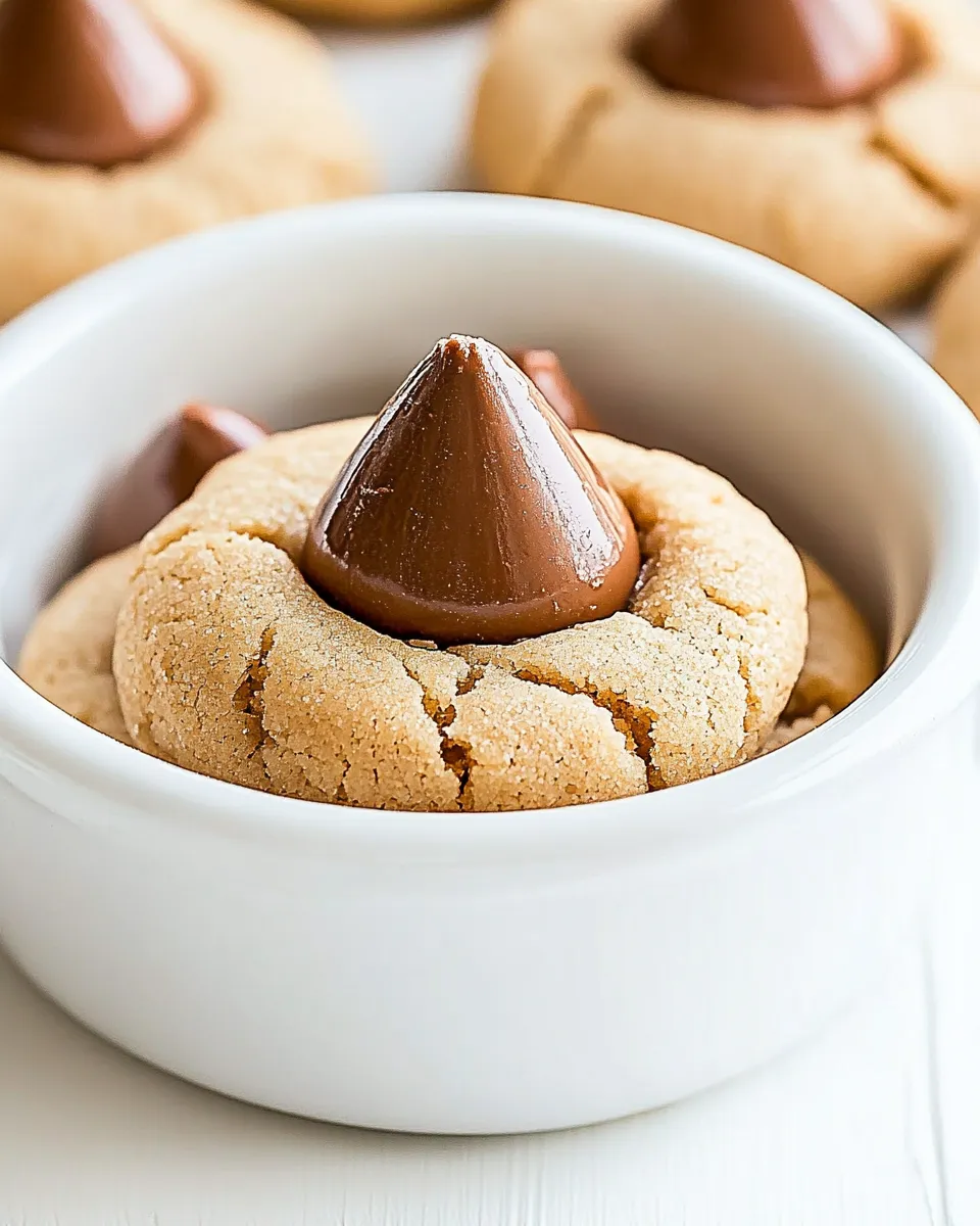 Delicious Peanut Butter Kiss Cookies shot