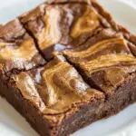 Homemade Peanut Butter Swirl Brownies for Two photo