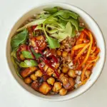 Homemade Peanut Chickpea Buddha Bowl photo