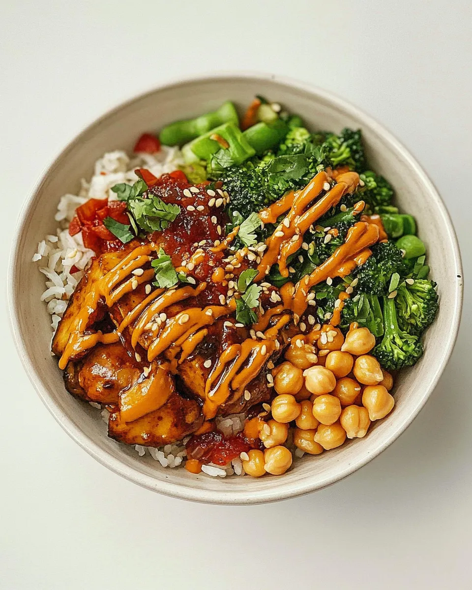 Easy Peanut Chickpea Buddha Bowl recipe photo