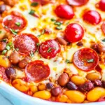 Easy Pepperoni Pizza Baked Beans photo