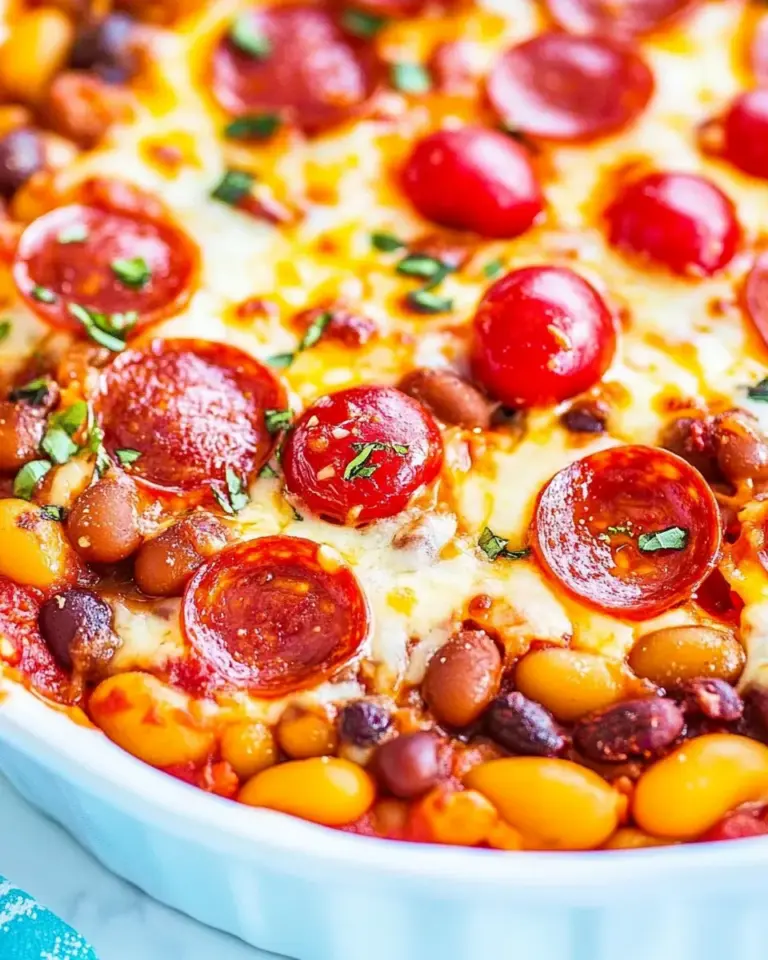 Easy Pepperoni Pizza Baked Beans photo