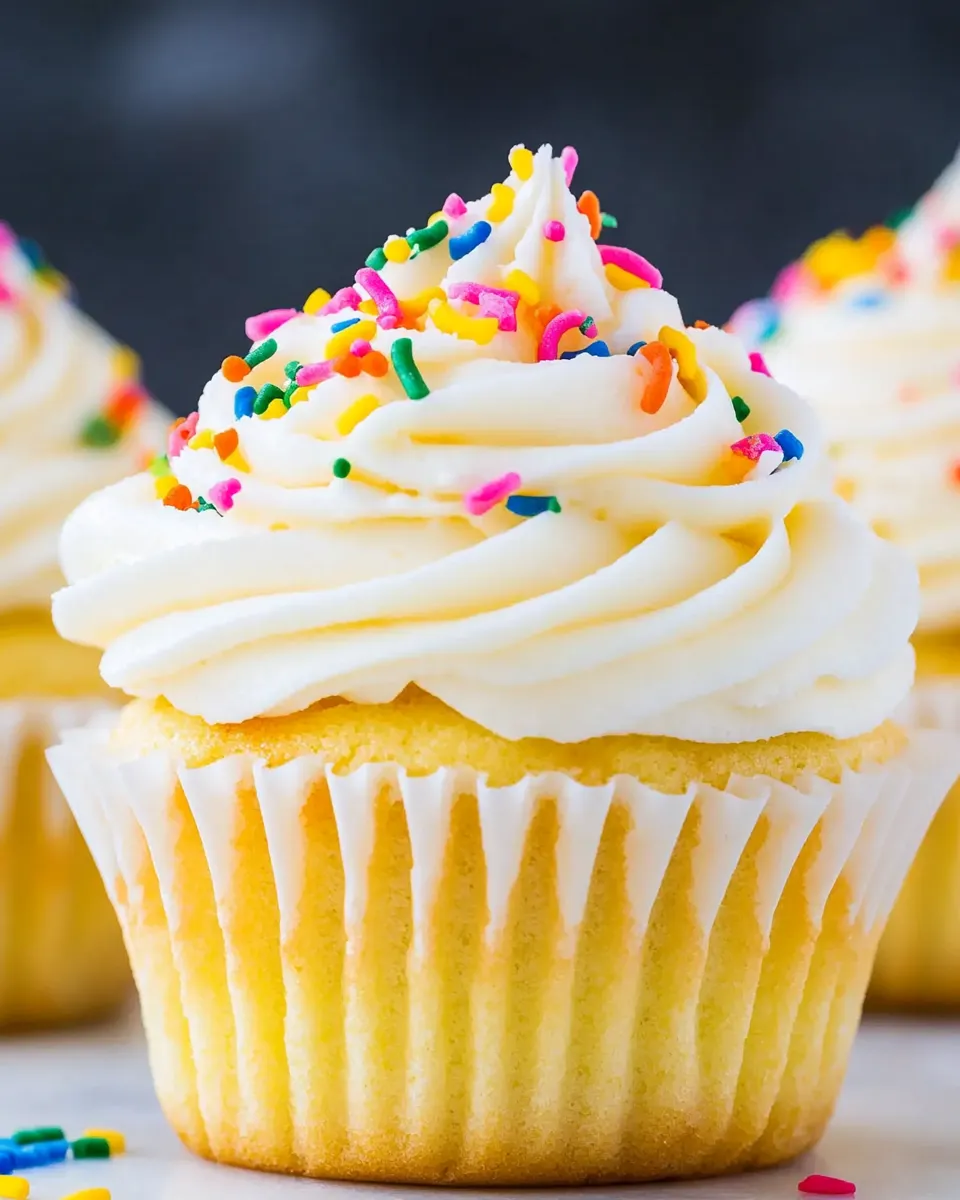 Classic Perfect Vanilla Cupcake Recipe image