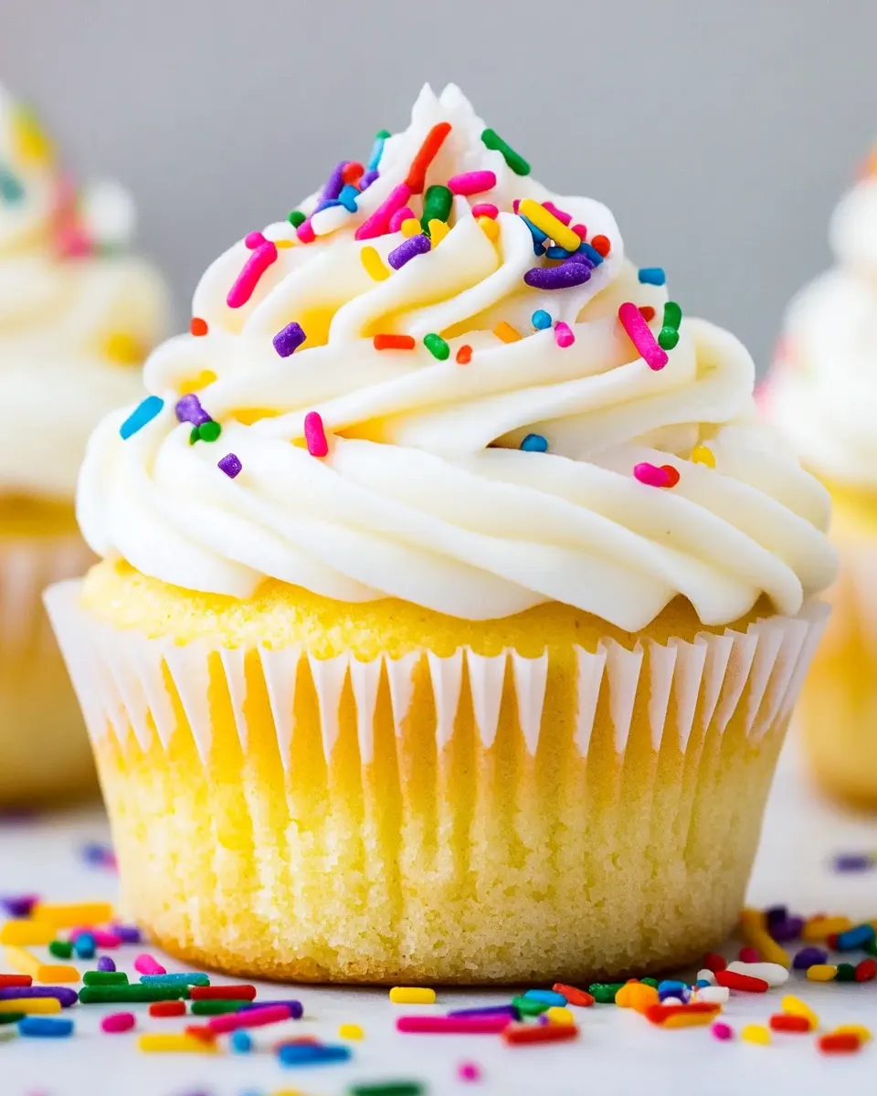 Easy Perfect Vanilla Cupcake Recipe shot