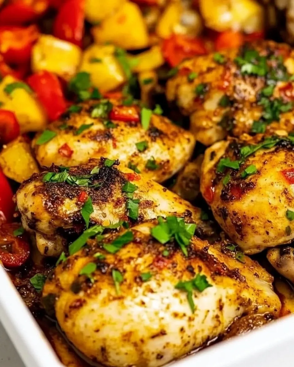 Tasty Peri Peri Chicken Tray Bake shot