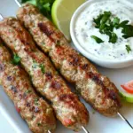 Homemade Persian Turkey Kofta Kebabs photo